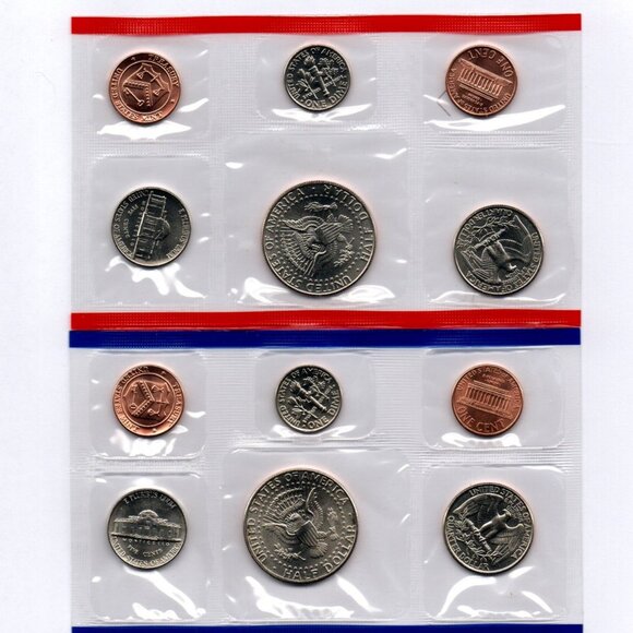 1995-P&D Uncirculated Set... 10 Coin Set... In Original US Mint Packaging - Picture 2 of 3